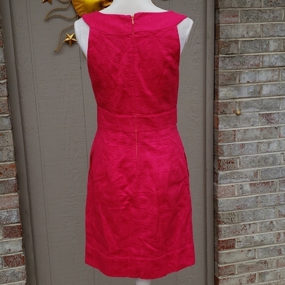 Hot Pink Sleeveless Dress - Picture 9 of 10